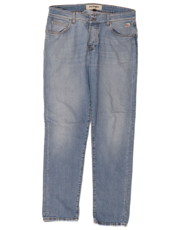 Roy Rogers Mens Jeans Slim W36 L32 Azul Algodão