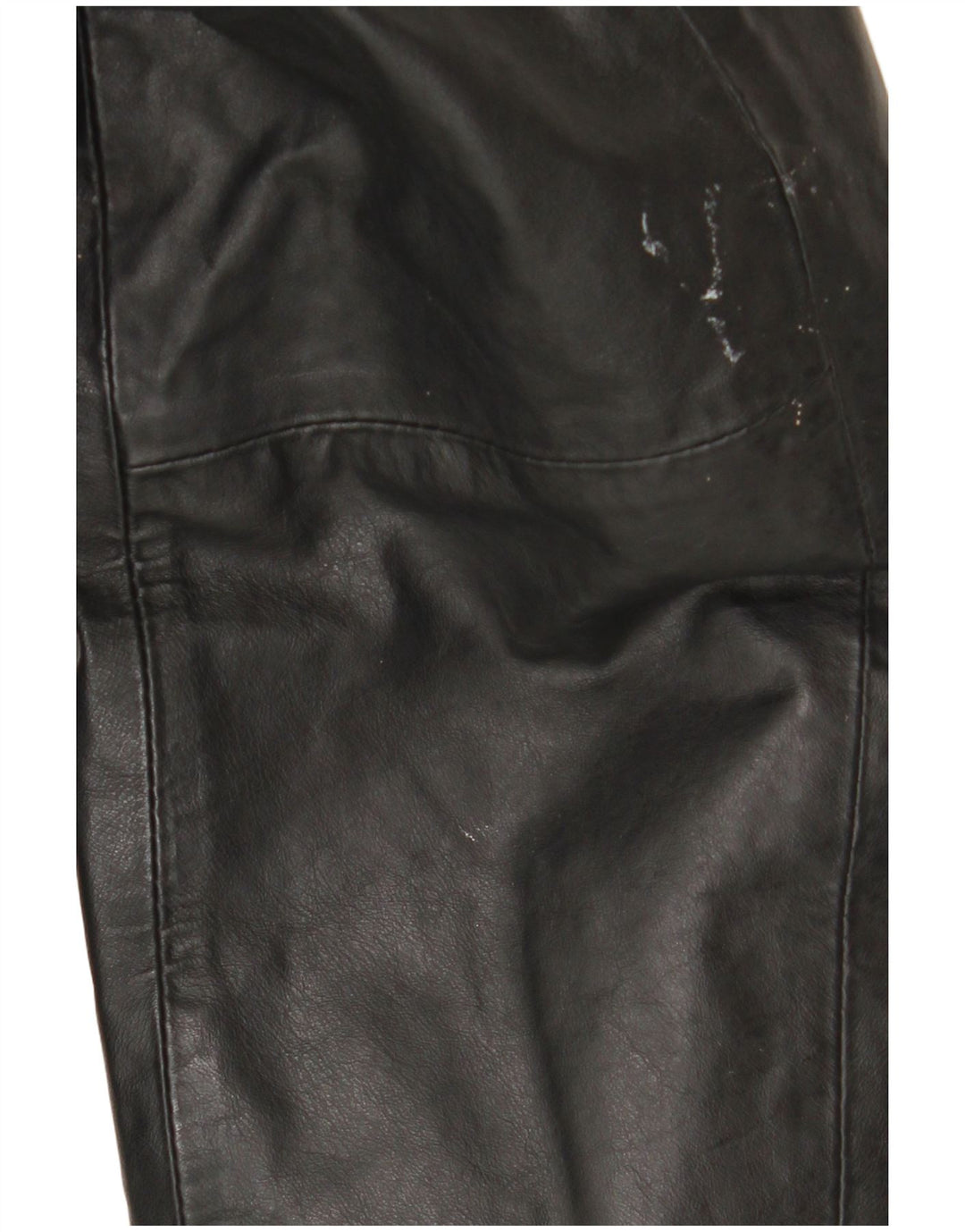 Casaco de couro com capuz feminino vintage IT 44 couro preto médio