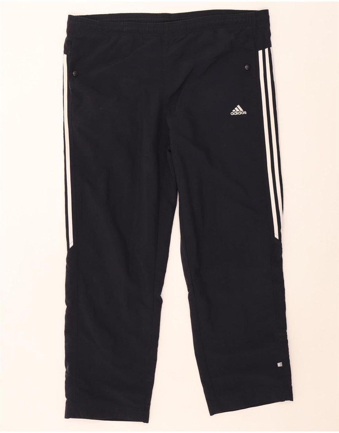 Calça Adidas Mens Treino XL Azul Marinho Listrado Poliéster