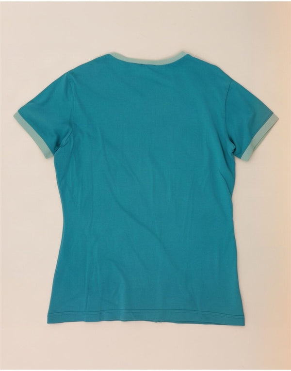 Camiseta Feminina Adidas Top UK 14 Grande Algodão Azul