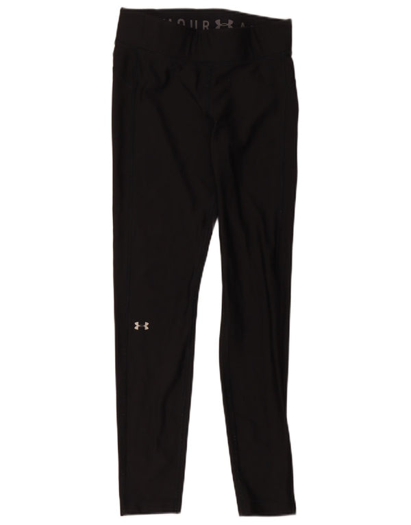 Under Armour Womens Heat Gear Leggings Reino Unido 12 Médio Preto