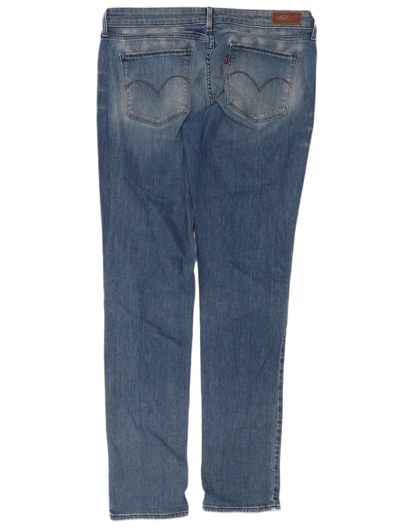 Calça jeans skinny feminina Levi's Demi Curve cintura baixa W31 L34 azul algodão