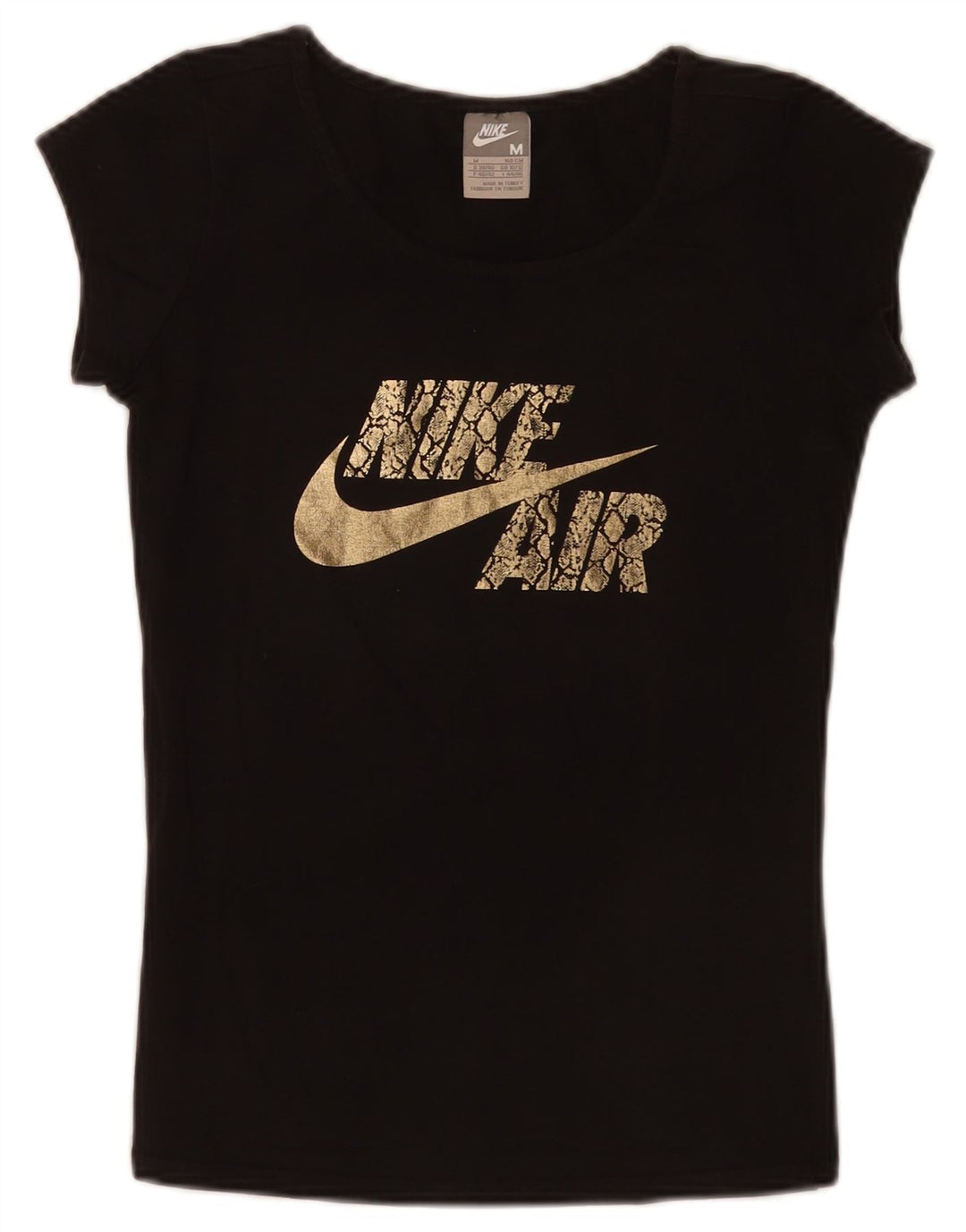 Camiseta Nike Feminina Graphic Top UK 10/12 Médio Preto