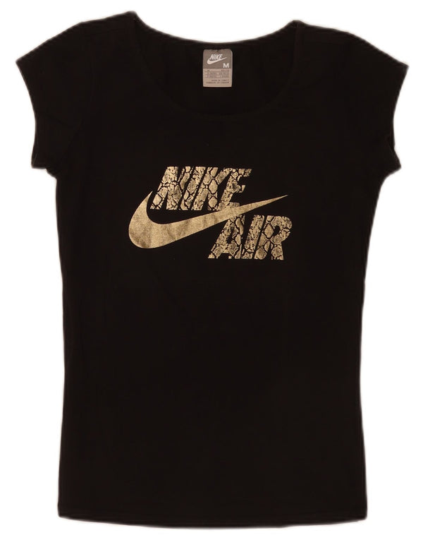 Camiseta Nike Feminina Graphic Top UK 10/12 Médio Preto