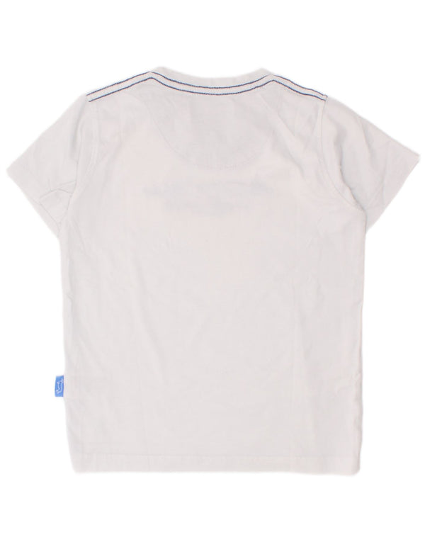 Harmont & Blaine Boys Graphic T-Shirt Top 5-6 Years White Cotton