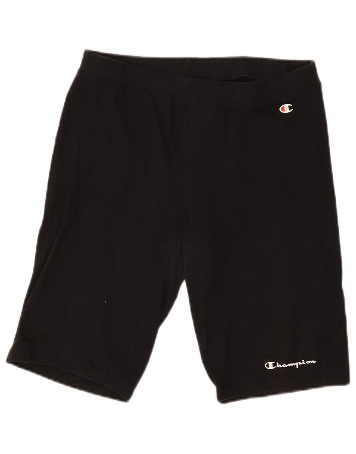 Shorts esportivos femininos CHAMPION UK 18 XL algodão preto