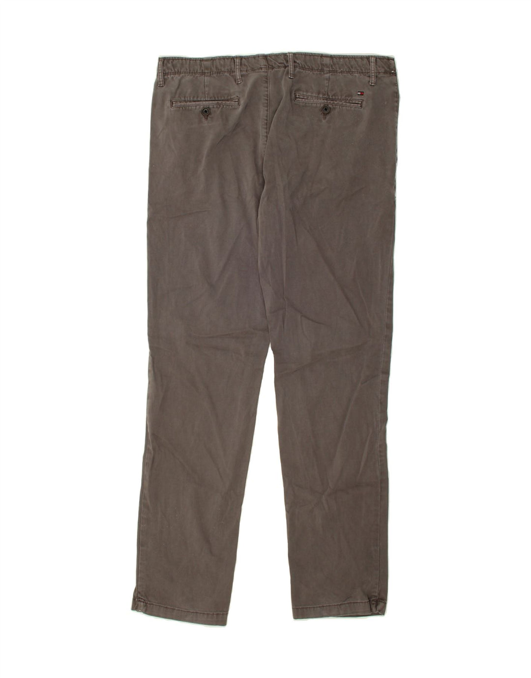 TOMMY HILFIGER Mens Slim Chino Trousers W34 L32 Grey Cotton Vintage Tommy Hilfiger and Second-Hand Tommy Hilfiger from Messina Hembry 