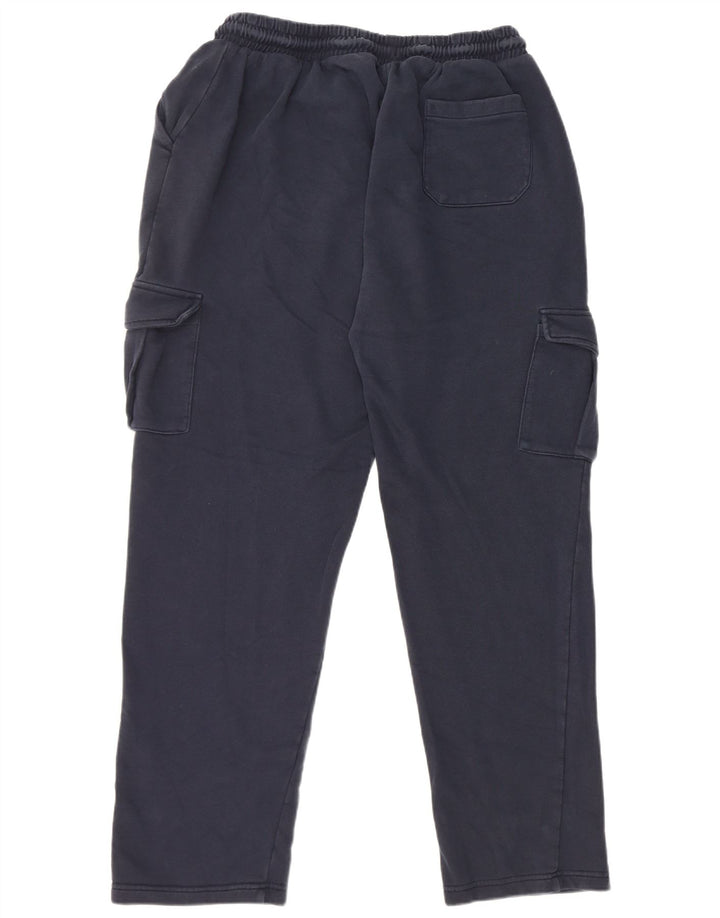 Calça de treino masculina Cotton Traders Cargo XL azul marinho