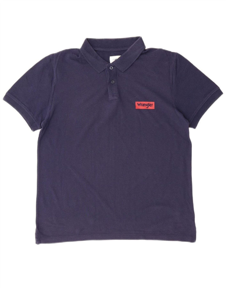 Camisa polo masculina WRANGLER médio algodão azul marinho