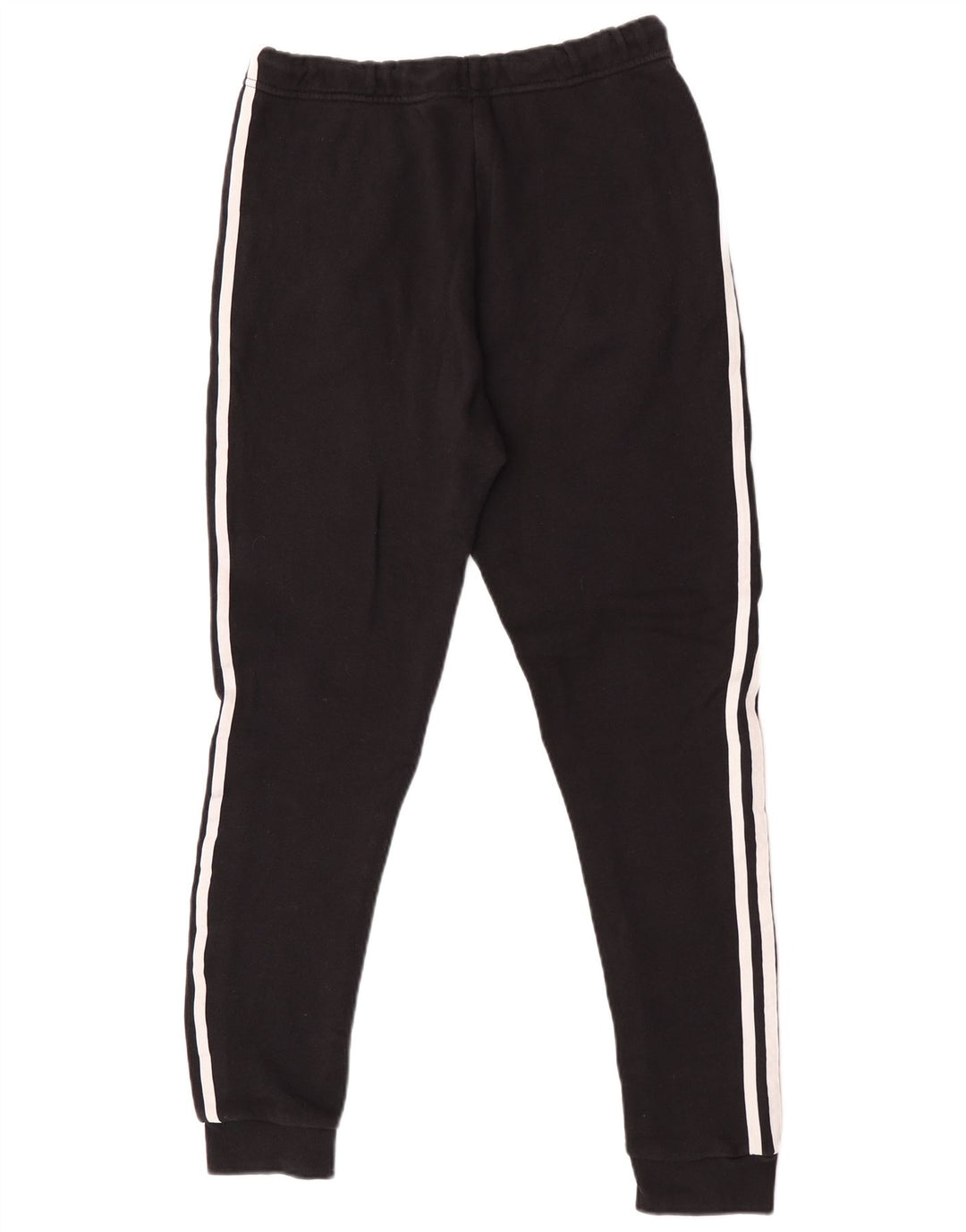 Adidas Womens Tracksuit Calças Joggers UK 12 Médio Algodão Preto