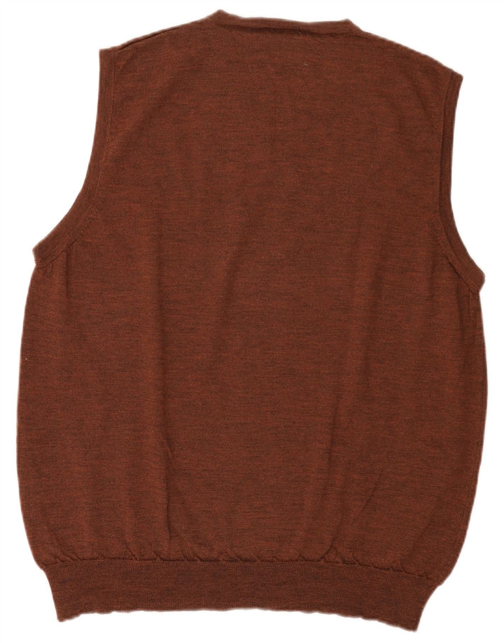MAYSER Mens Colete Regata IT 56 XL Lã Marrom