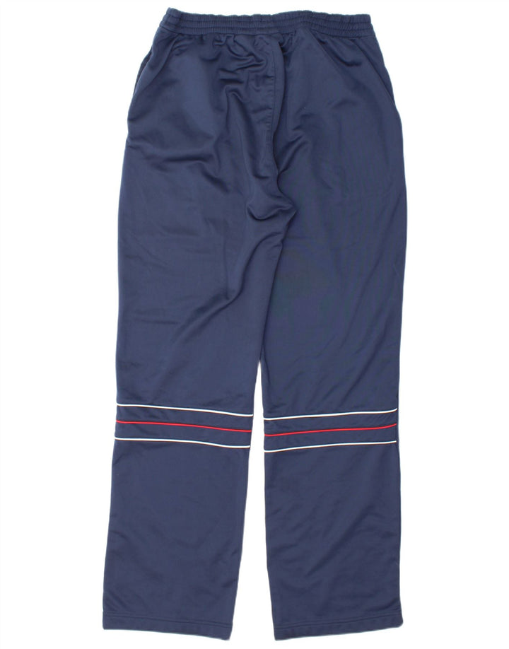 Calça de treino masculina Fila grande poliéster listrado azul marinho