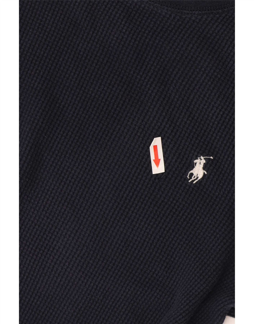 Top masculino Polo Ralph Lauren manga comprida médio algodão azul marinho