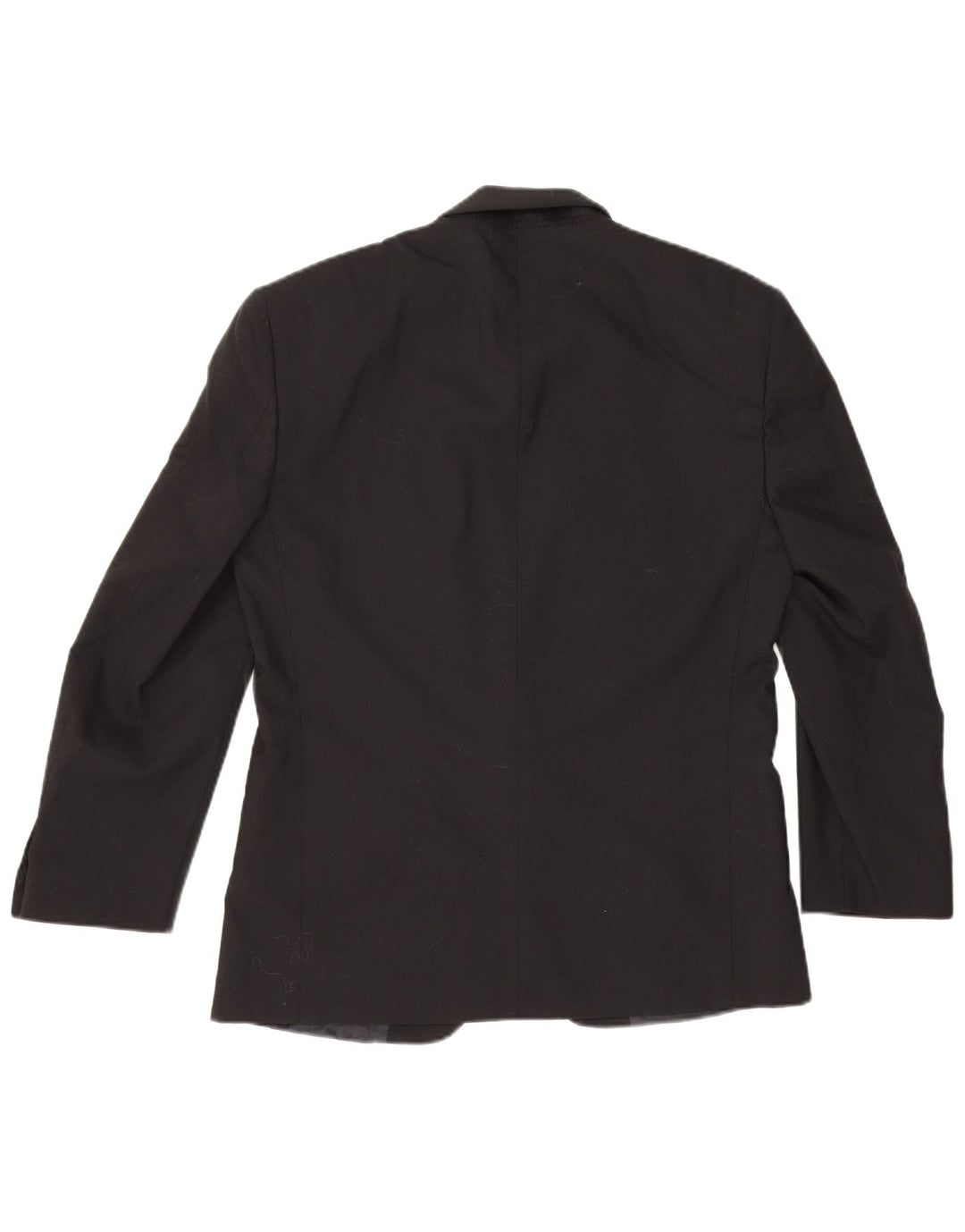Jaqueta blazer masculina vintage com 1 botão IT 48 lã virgem preta média clássica