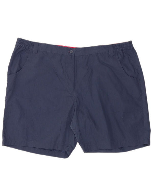 Mountain Warehouse Shorts feminino de cintura alta casual W44 3XL azul marinho