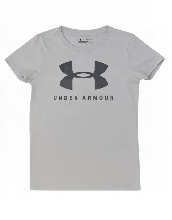 Camiseta feminina Under Armour Heat Gear Oversized Graphic UK 6 XS Azul