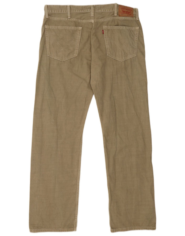 Calça Levi's Masculina 505 Reta Casual W38 L32 Algodão Cáqui
