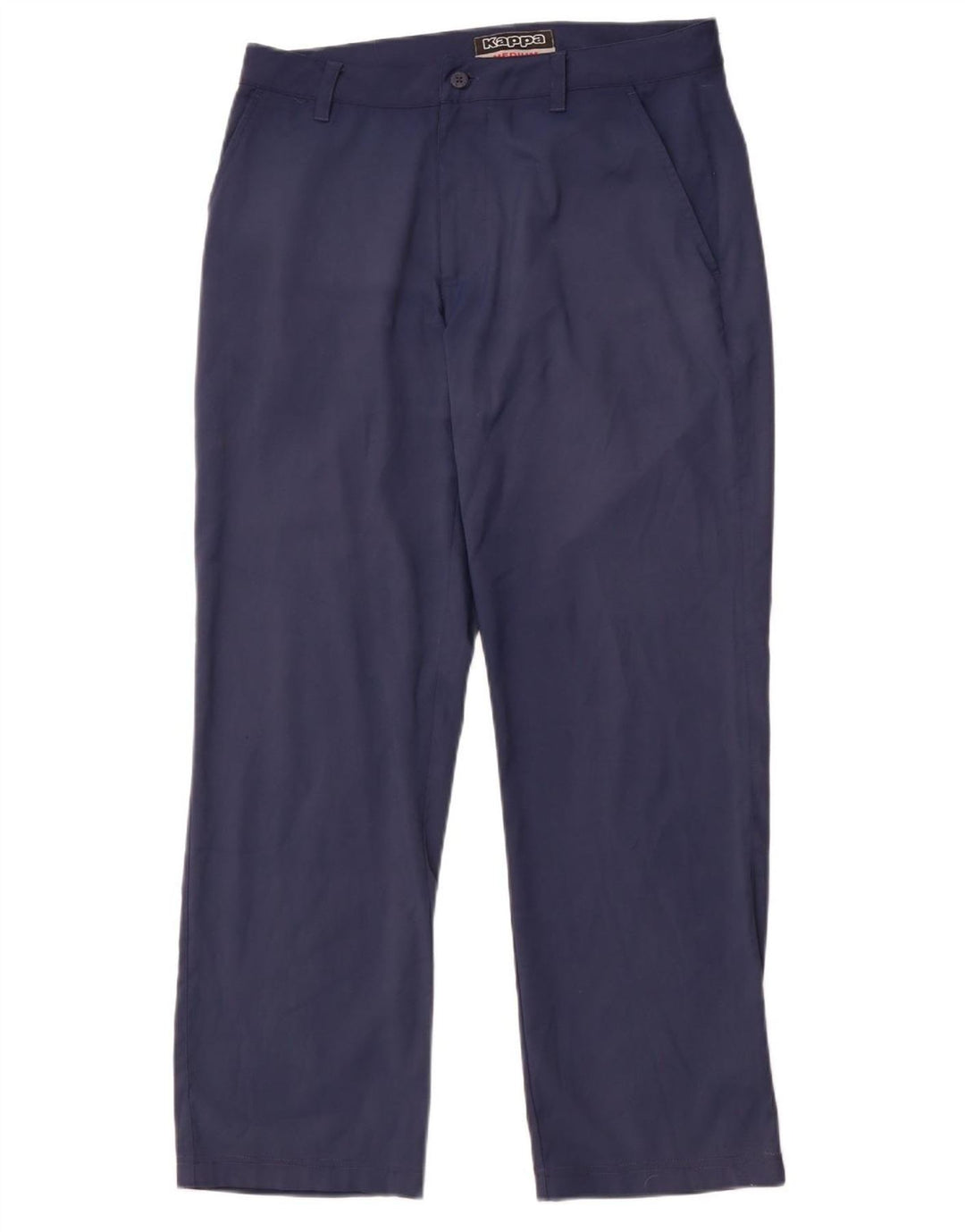 Calça Chino masculina KAPPA reta média W32 L29 poliéster azul marinho