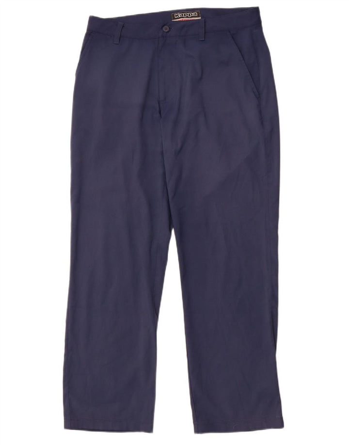 Calça Chino masculina KAPPA reta média W32 L29 poliéster azul marinho