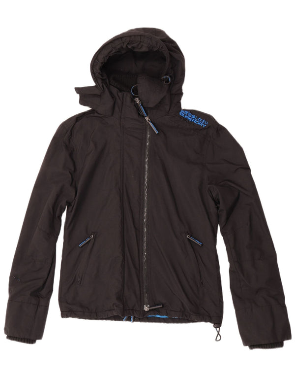 Jaqueta corta-vento feminina Superdry UK 14 médio preto