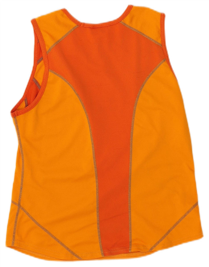 Colete feminino Nike US 8/10 médio laranja colorblock poliéster