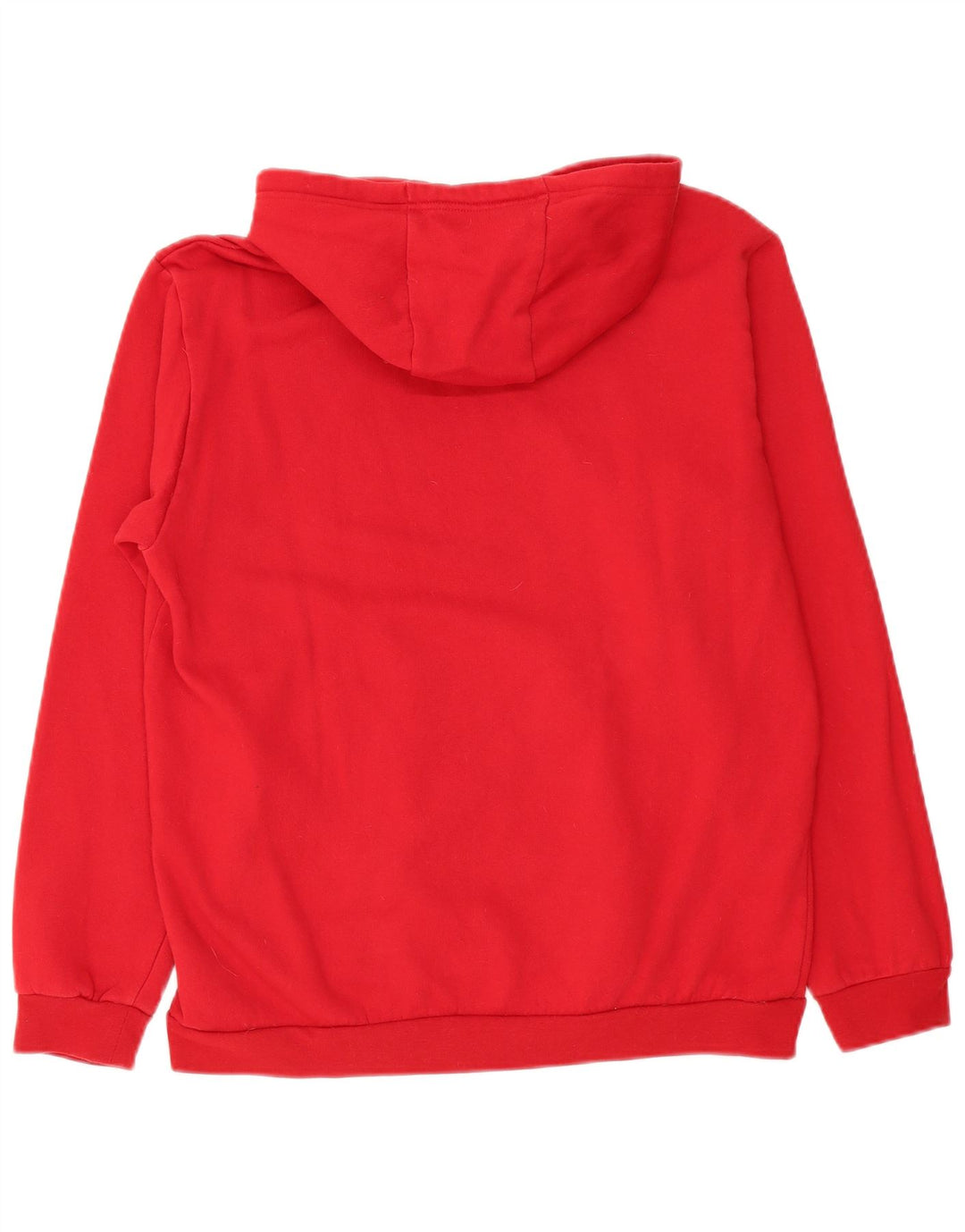Adidas Mens Hoodie Jumper Grande Algodão Vermelho