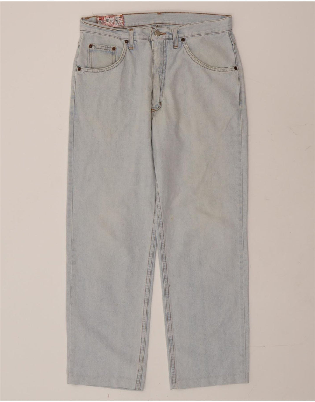 RIFLE Jeans retos femininos W32 L27 algodão azul