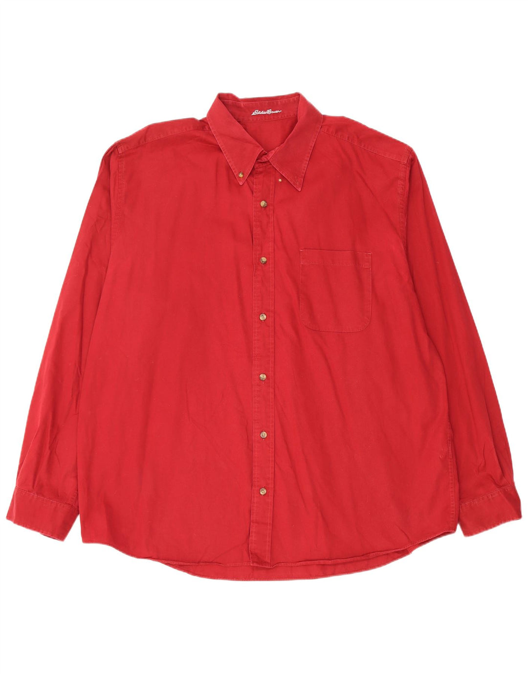 Camisa masculina EDDIE BAUER XL algodão vermelho