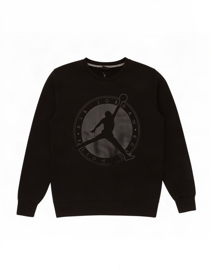 Jordan moletom gráfico masculino jumper grande algodão preto
