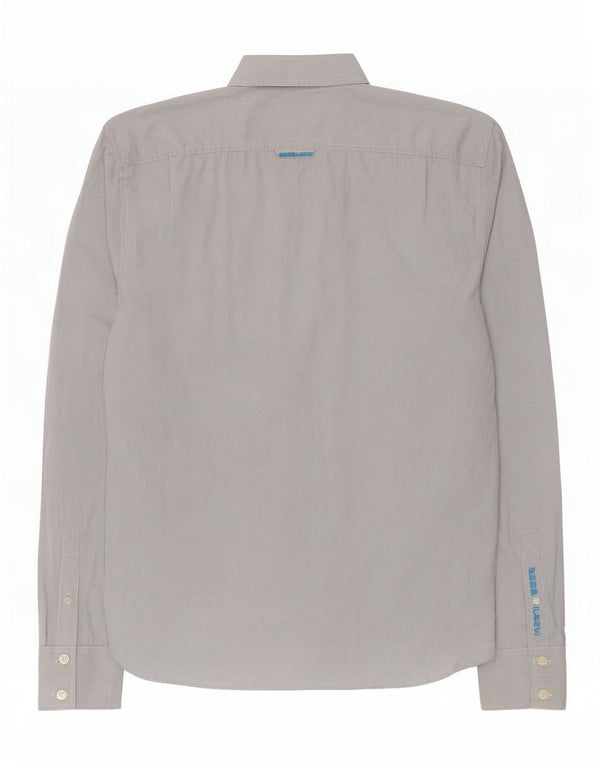 Camisa masculina Superdry 2XL algodão guingão branco