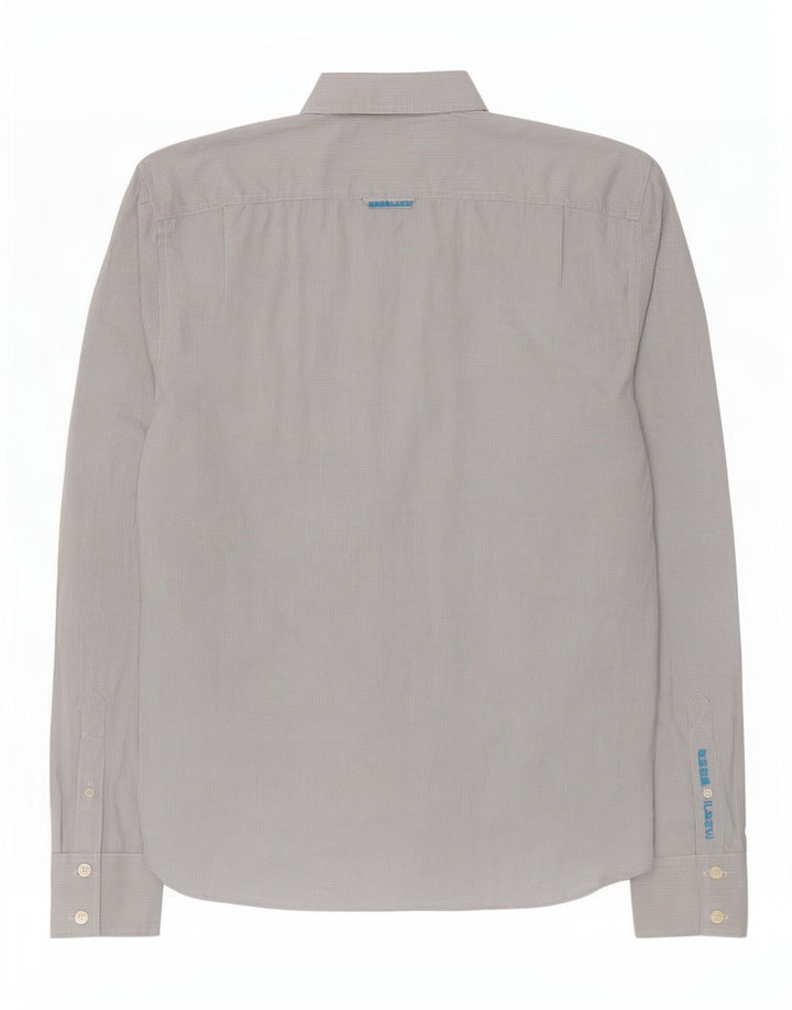 Camisa masculina Superdry 2XL algodão guingão branco