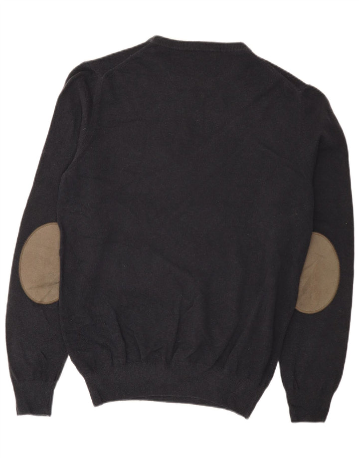 Suéter masculino Brooksfield com gola redonda IT 50 lã cinza médio