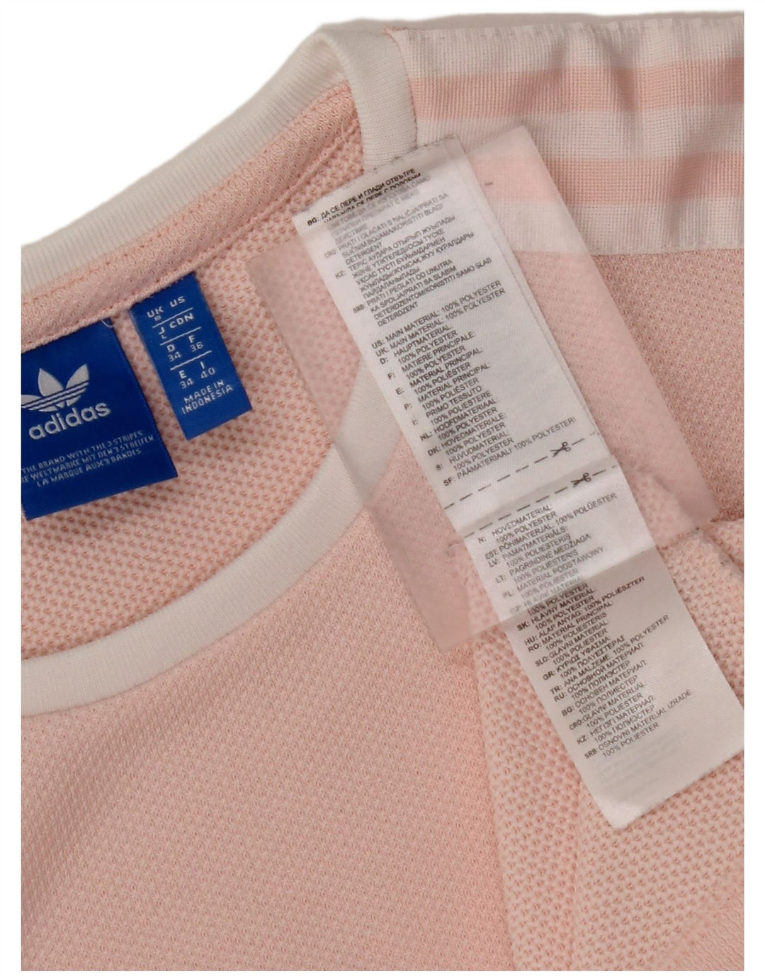 Camiseta Feminina Adidas UK 8 Pequena Poliéster Rosa