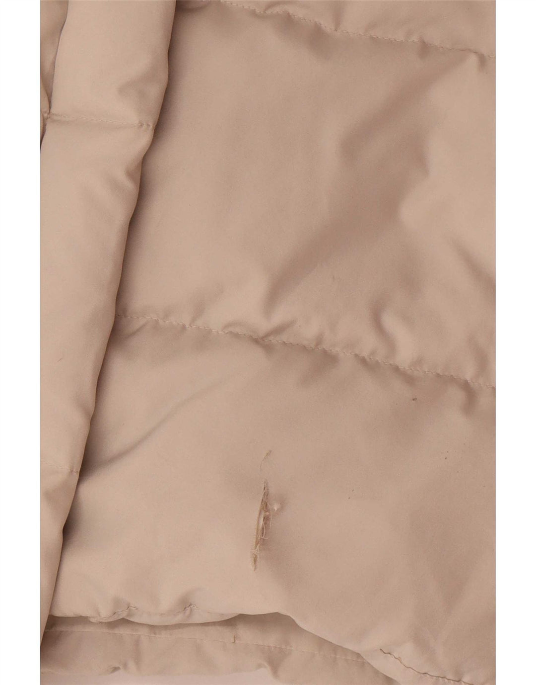 Casaco acolchoado superdimensionado feminino Ellesse UK 14 poliéster bege médio