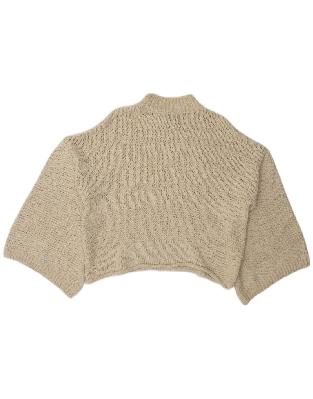Topshop suéter feminino grande com gola de tartaruga Reino Unido 8 pequeno off white