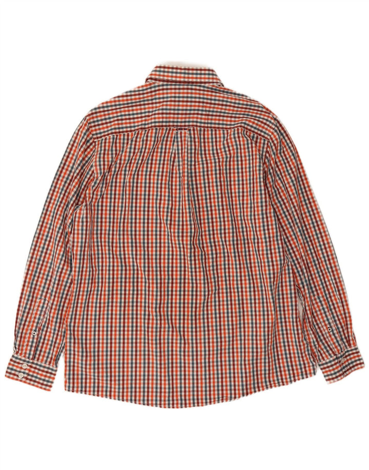 Camisa masculina de ajuste clássico da Crew Clothing XL algodão guingão multicolorido