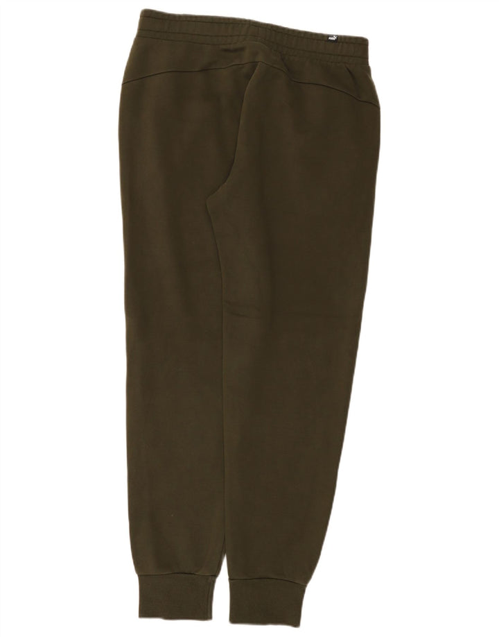 Calça de treino masculina Puma Joggers médio cáqui algodão