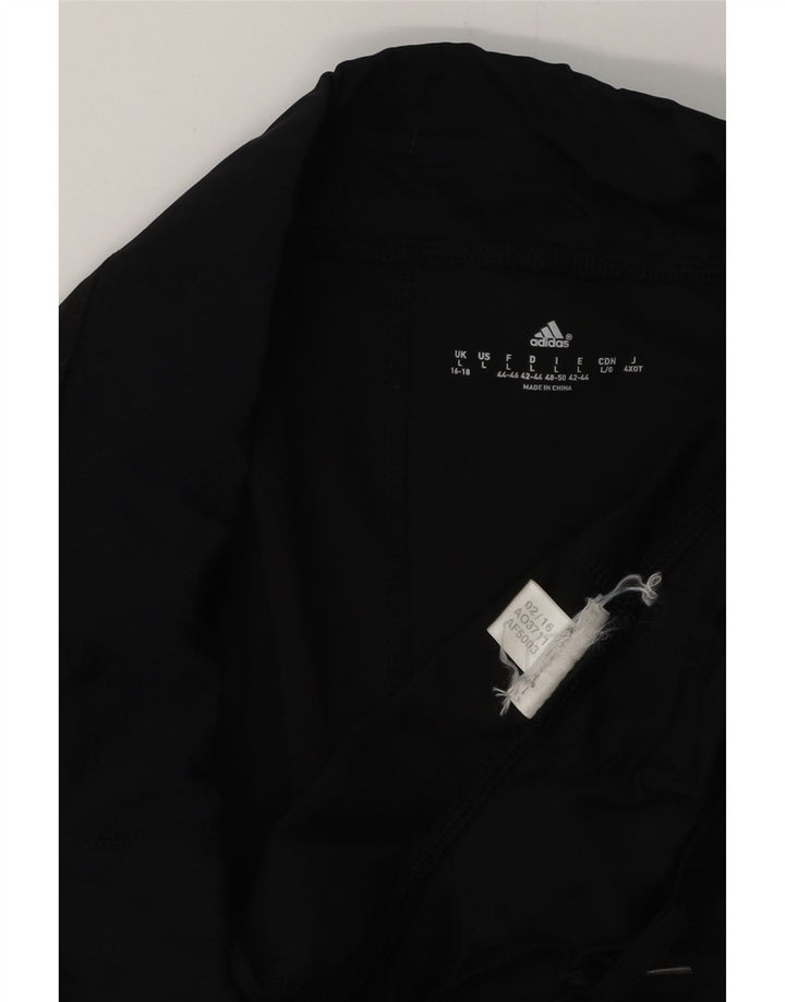 ADIDAS Womens Capri Leggings UK 16/18 Grande Preto