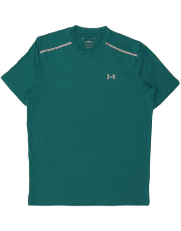 Camiseta masculina Under Armour Top médio turquesa