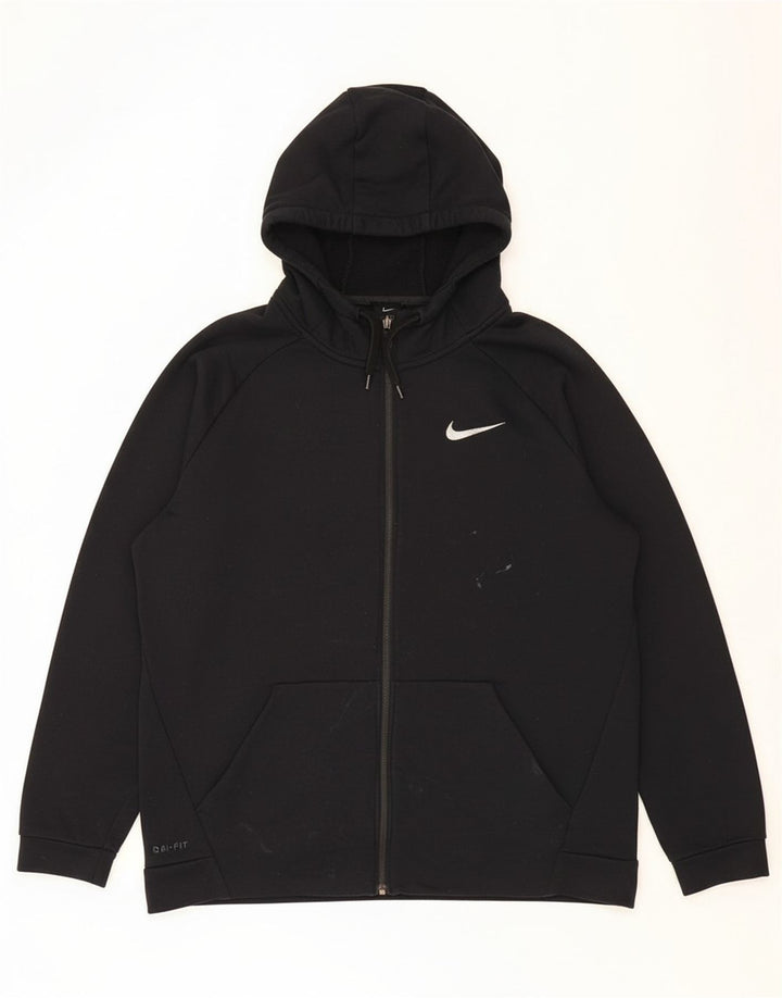Suéter Nike Masculino Dri Fit Zip com capuz XL preto poliéster