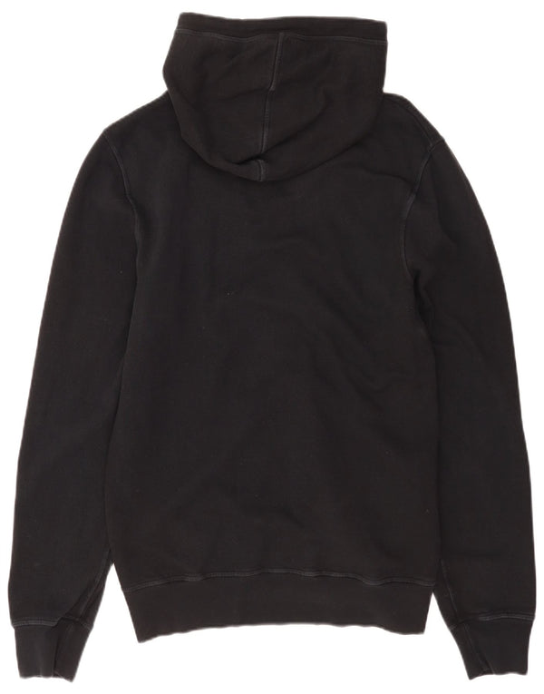 True Religion Mens Graphic Zip Hoodie Sweater Large Black Cotton