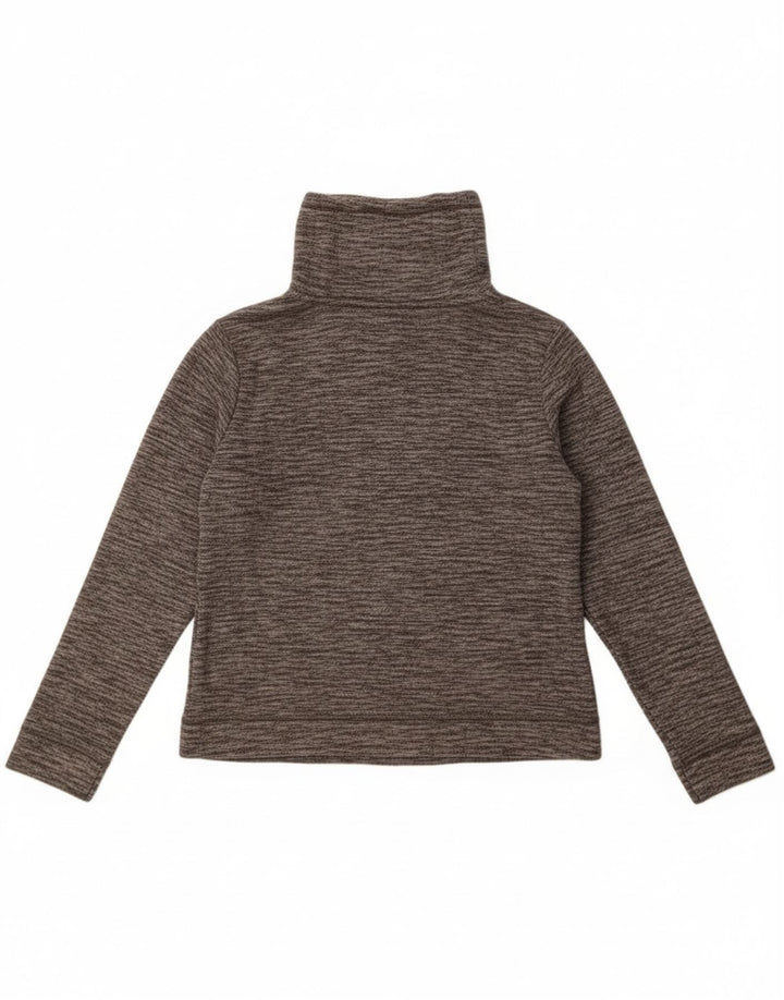 Jaqueta feminina Calvin Klein Performance Fleece UK 10 pequena cinza manchada
