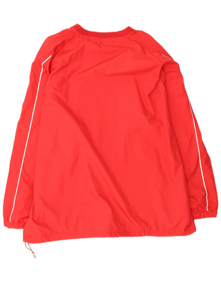 Reebok Mens Graphic Pullover Treino Top 2XL Listrado Vermelho Poliéster Esportes