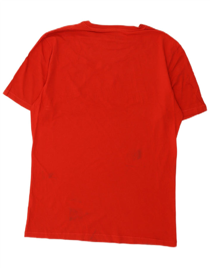 Camiseta gráfica masculina Avirex Top XL de algodão vermelho