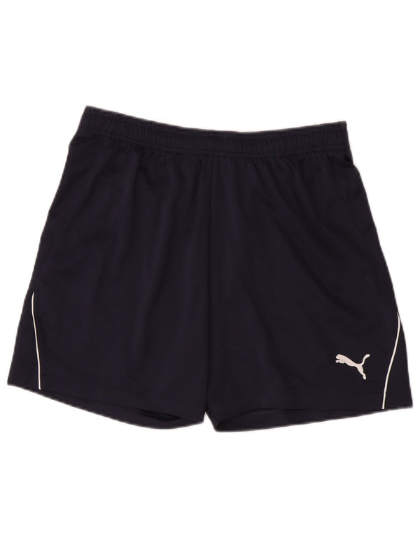 Shorts esportivos Puma meninos 15-16 anos azul marinho poliéster