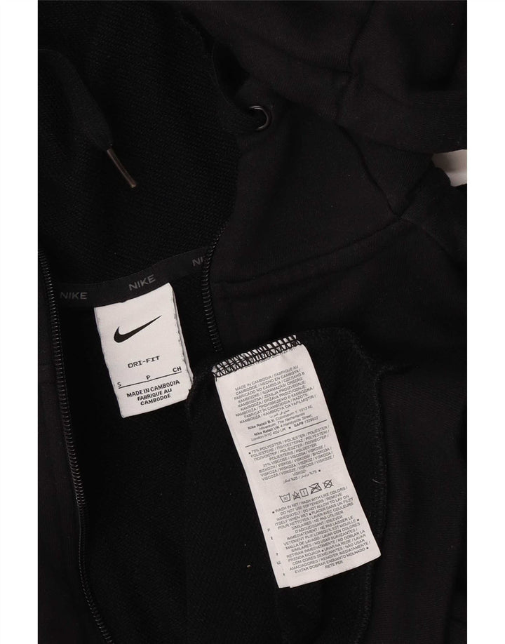 Suéter Nike masculino Dri Fit Zip com capuz pequeno poliéster preto