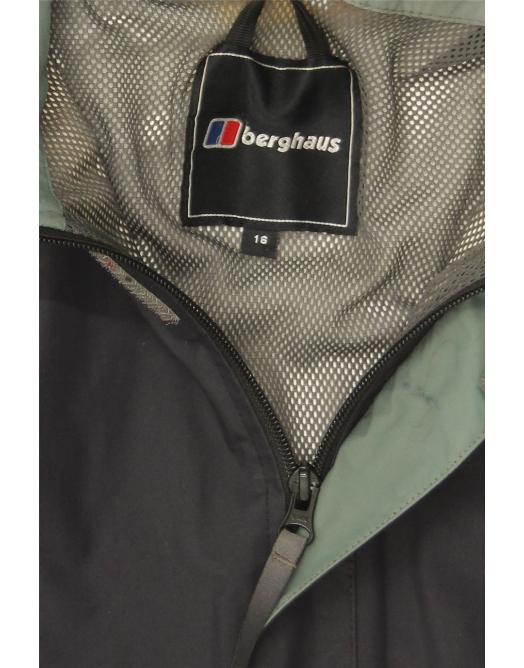 Jaqueta de chuva feminina com capuz Berghaus UK 16 grande azul marinho poliamida