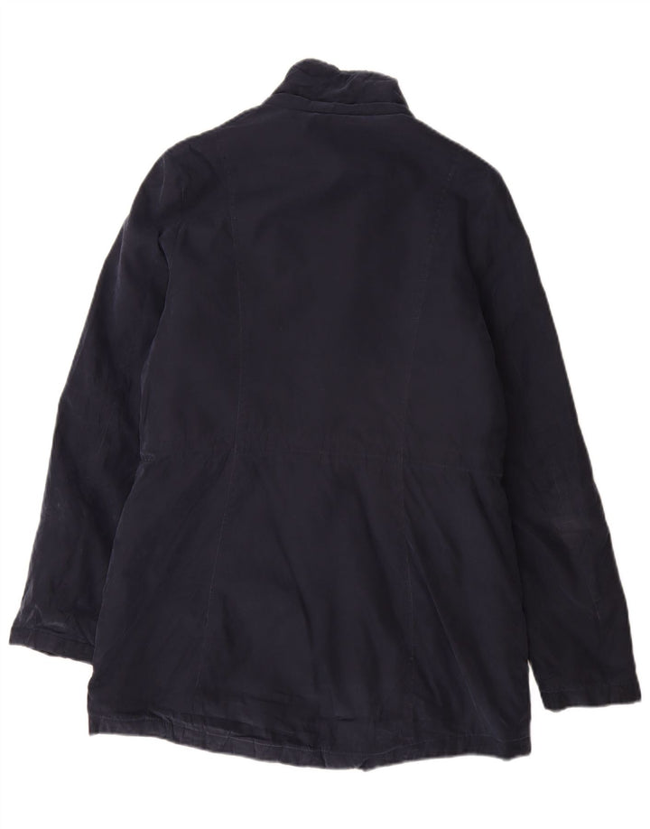 Jaqueta feminina Sherpa Nautica UK 10 pequena azul marinho poliéster