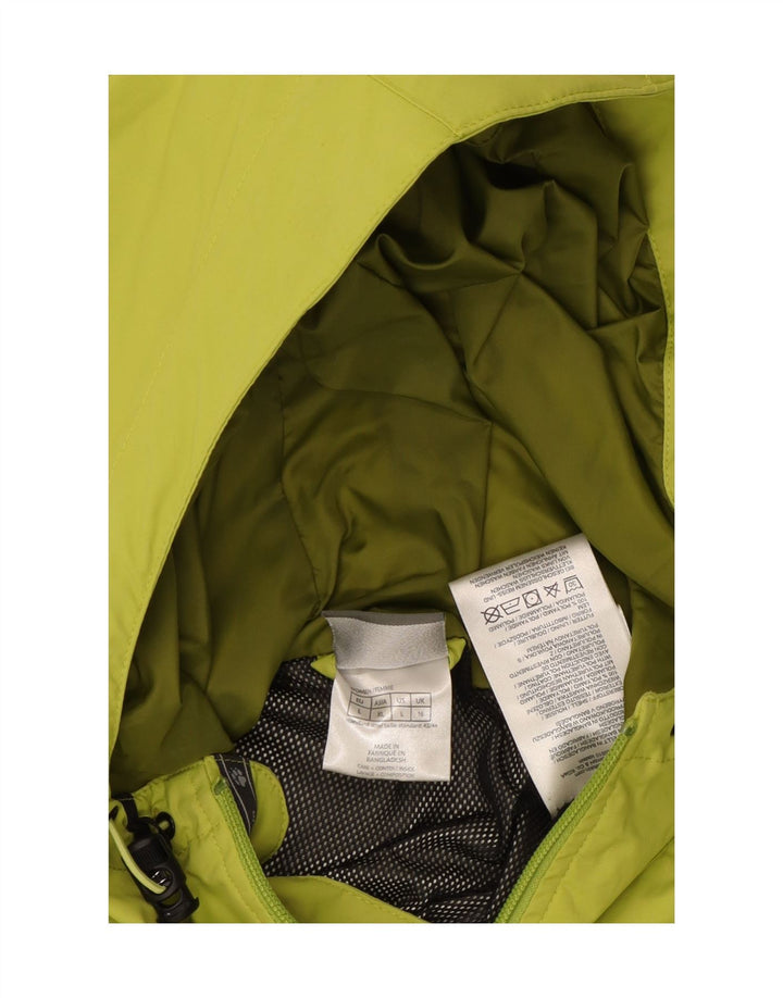 Jaqueta de chuva feminina com capuz JACK WOLFSKIN Reino Unido 16 grande poliamida verde