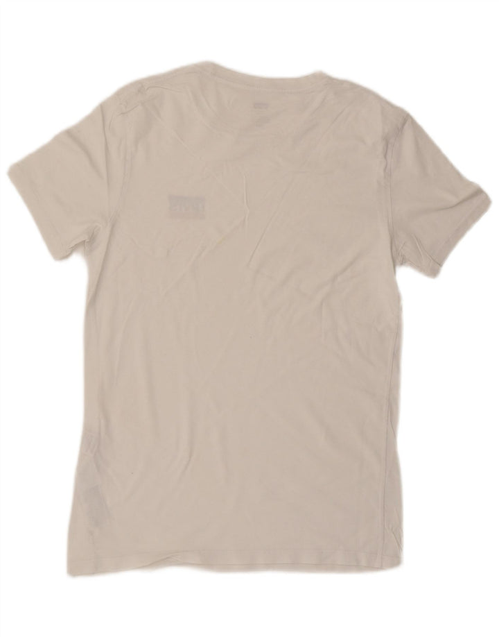 Camiseta masculina slim LEVI'S de algodão branco médio